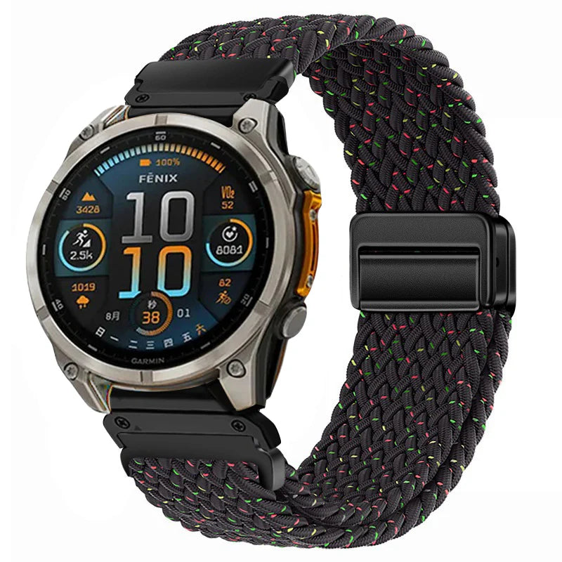 Nylonový řemínek Garmin QuickFit s magnetickou sponou, prémiově nastavitelný fit