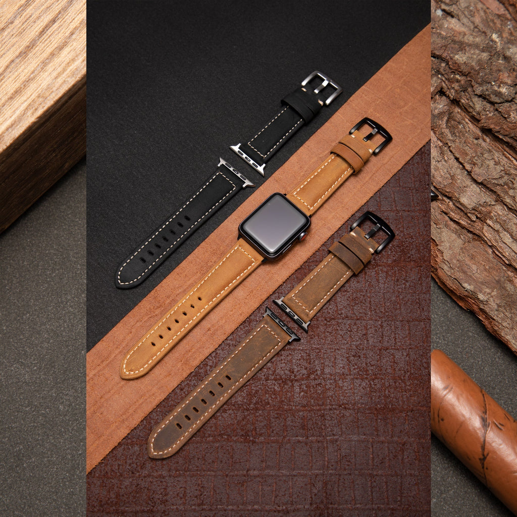 Apple Watch Band For Men With Leather, Timeless Style