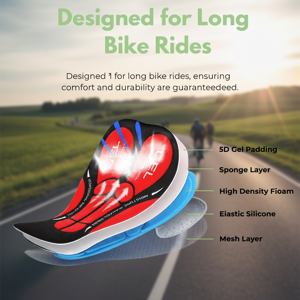 RIDEZEN Gel-Padded Cycling Shorts For Smoother Rides