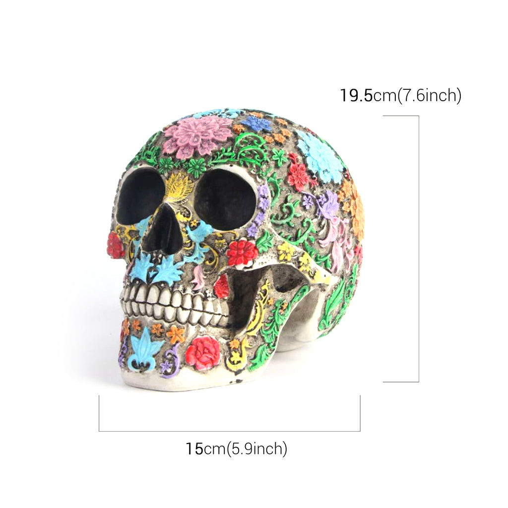 Zuckerschädel-Skulptur