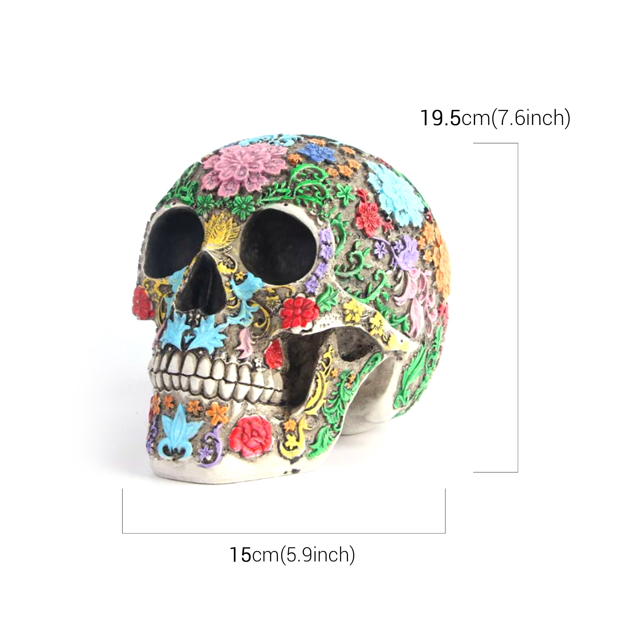 Zuckerschädel-Skulptur