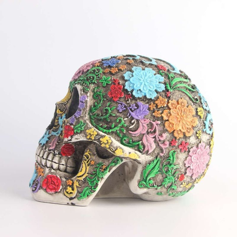 Zuckerschädel-Skulptur