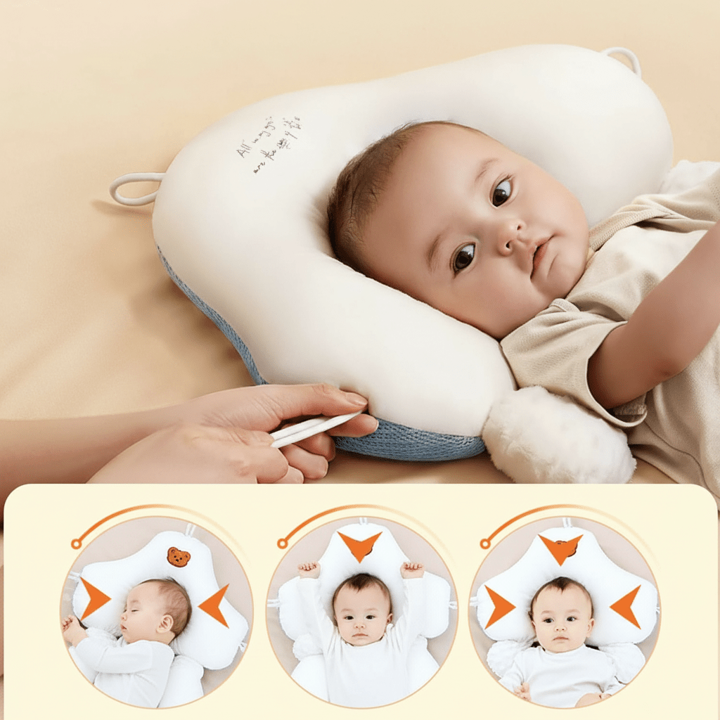 CALMCRADLE Dětský polštář s oporou krku pro bezpečné pohodlí