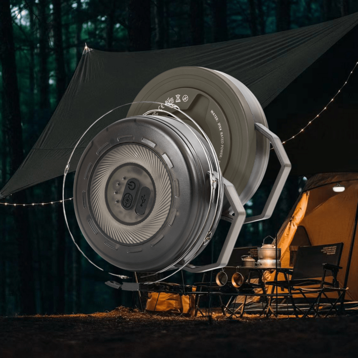 RADIORA Ładowalna lampa zewnętrzna do ogrodu i na kemping