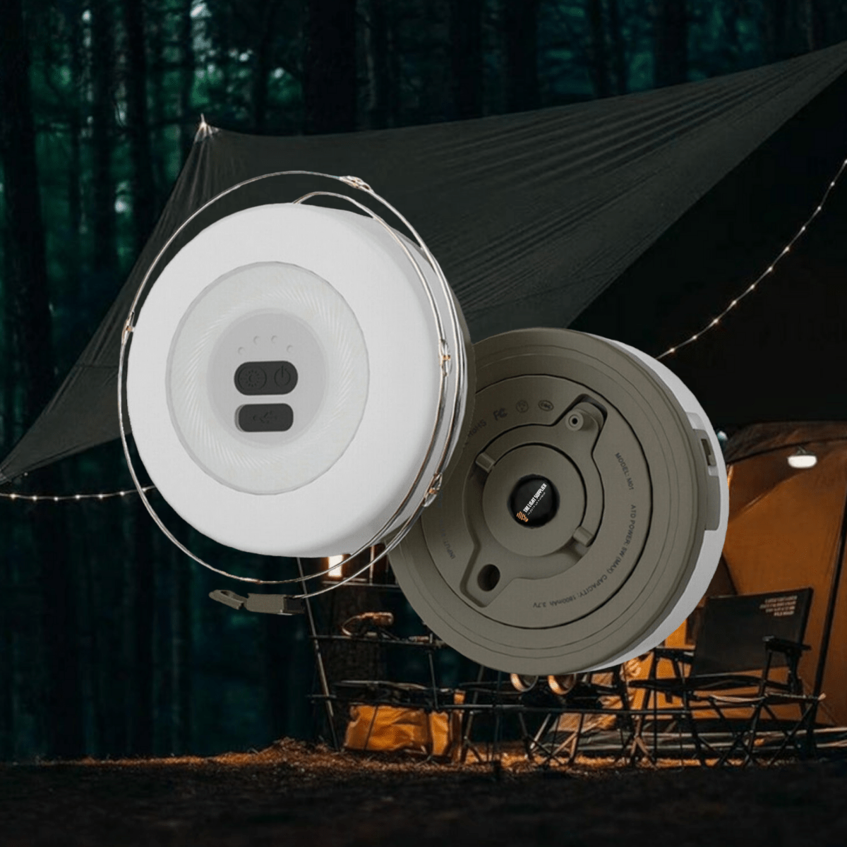 RADIORA Ładowalna lampa zewnętrzna do ogrodu i na kemping
