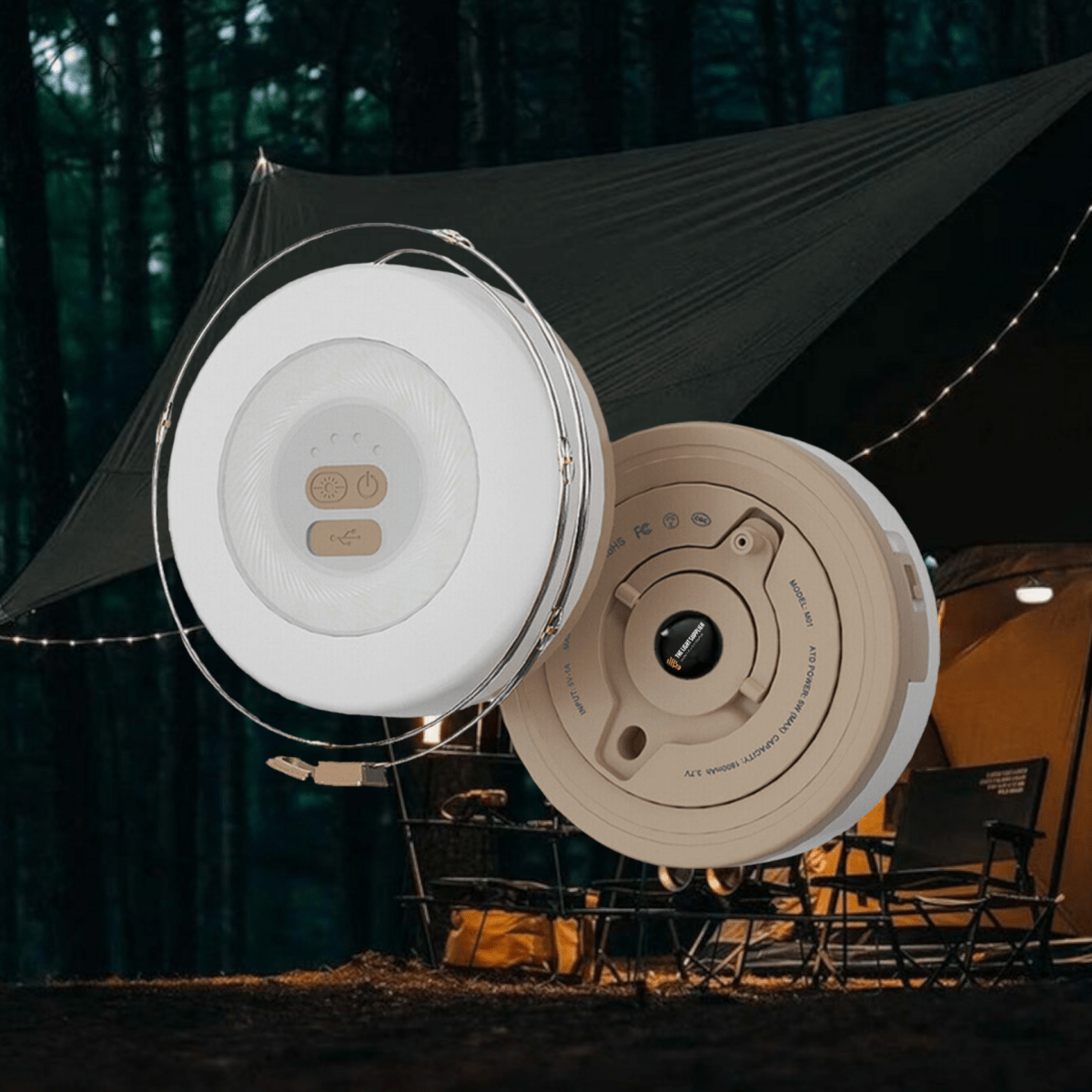RADIORA Ładowalna lampa zewnętrzna do ogrodu i na kemping