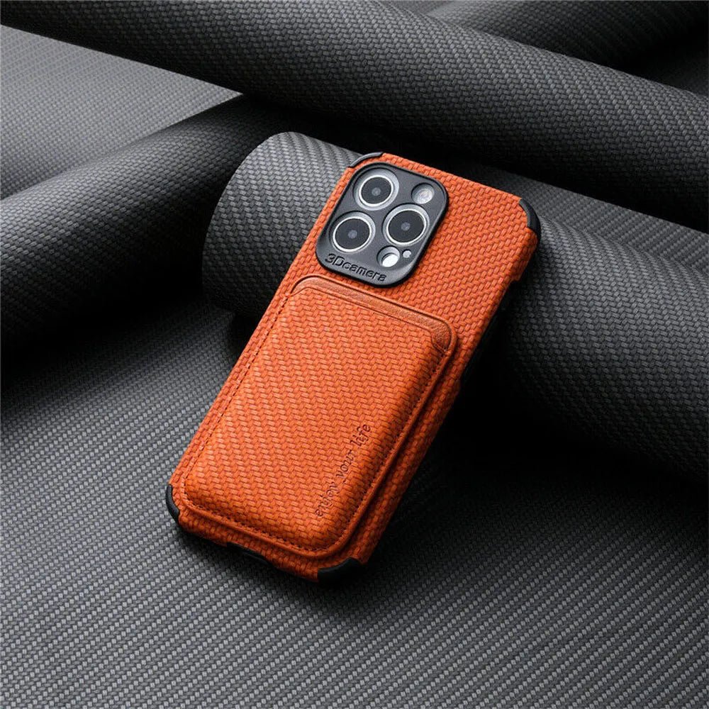 Coque de protection en fibre de carbone CARBONX pour iPhone 14 Pro et 13