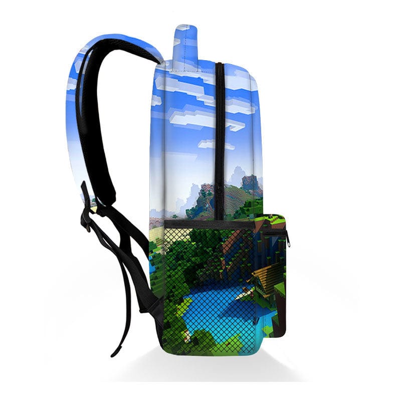 Mochila BlockPlay Pixel para Niños | Mochila Escolar Estilo Minecraft