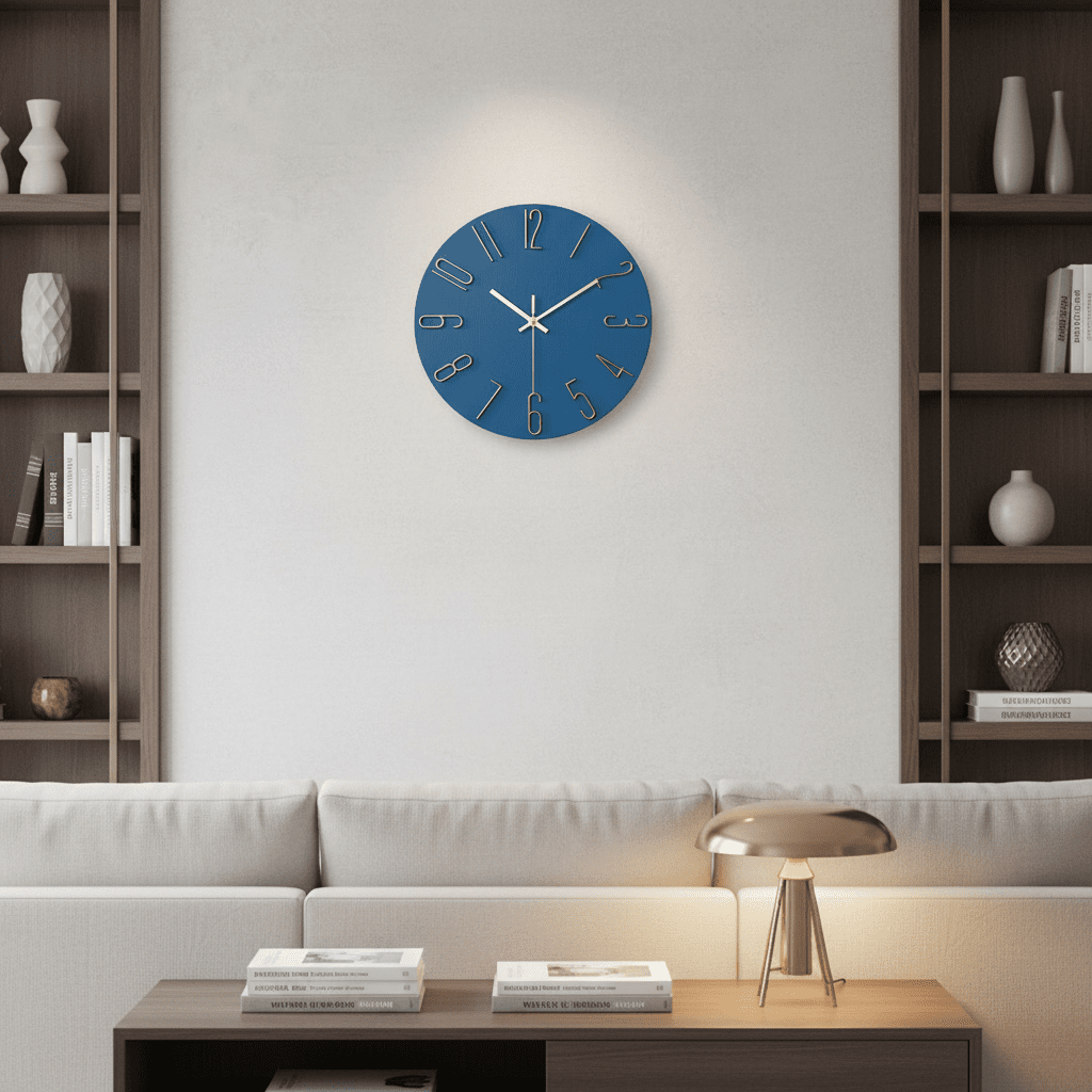 Horloge murale CASAORA à mouvement silencieux, style moderne minimaliste