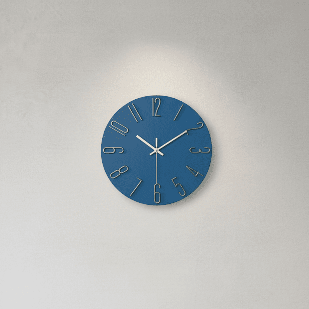 Horloge murale CASAORA à mouvement silencieux, style moderne minimaliste