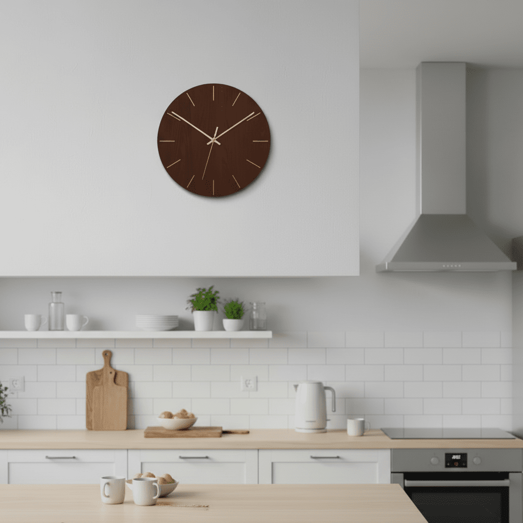 Horloge murale CASAORA à mouvement silencieux, style moderne minimaliste