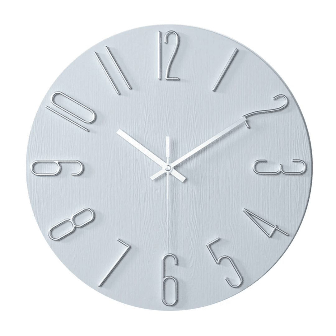 Horloge murale CASAORA à mouvement silencieux, style moderne minimaliste