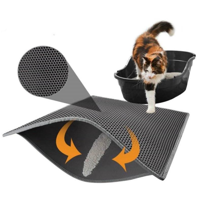 PawSafe sklisikker kattedo-matte med vanntett bakside for katteeiere