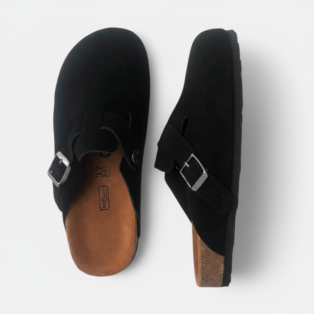 CAVEN Gepolsterte Wildleder-Clogs für Unisex-Alltagskleidung