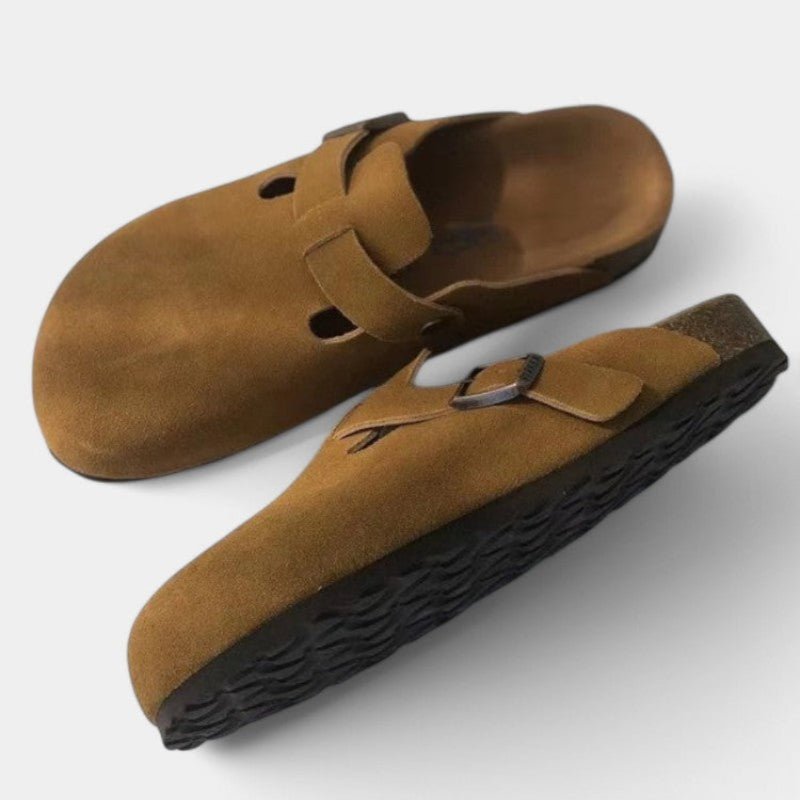 CAVEN Gepolsterte Wildleder-Clogs für Unisex-Alltagskleidung