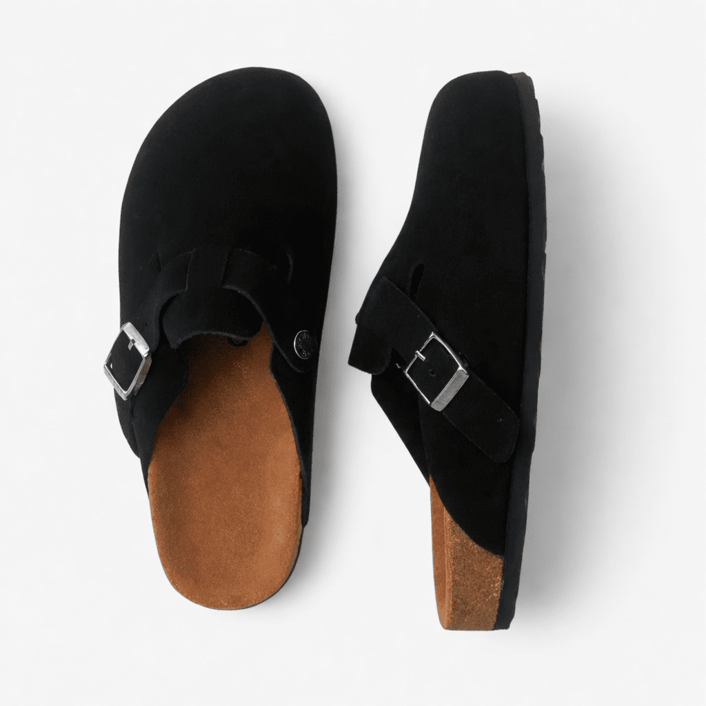CAVEN Gepolsterte Wildleder-Clogs für Unisex-Alltagskleidung