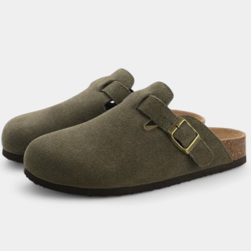 CAVEN Gepolsterte Wildleder-Clogs für Unisex-Alltagskleidung