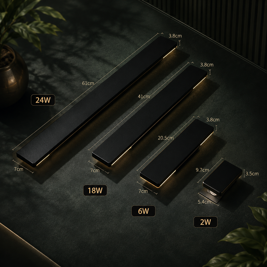 Compagnien LED Exterior Wall Light Slim Weatherproof Fixture