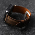 Dunkelbraunes klassisches Uhrenarmband für den täglichen Gebrauch und Reisen