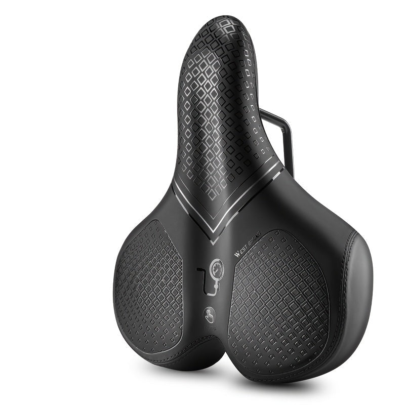 AirCush Inflatable Saddle With TPU Cushion For Long Rides