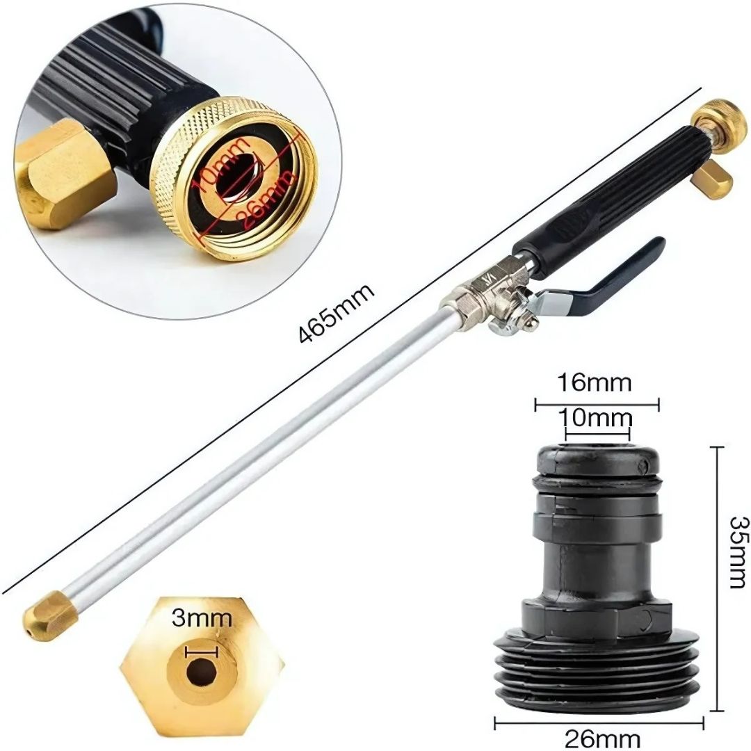 Aluminium And Brass Spray Gun With Adjustable Nozzle And High-Pressure