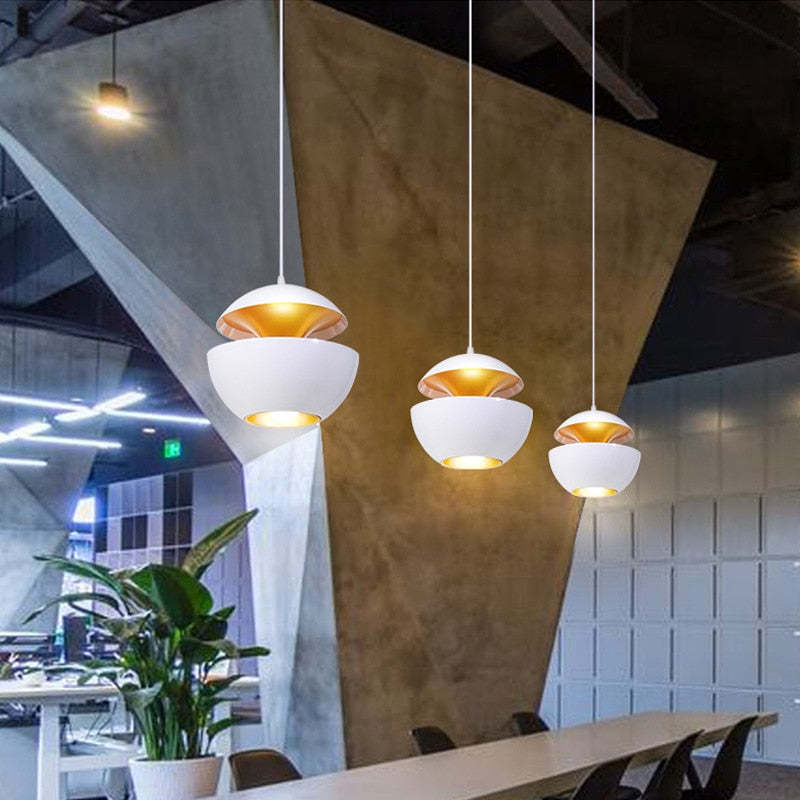 NexaLum Modern LED Pendant Light In Black And White