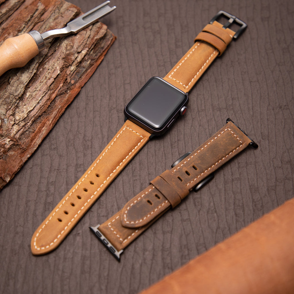 Apple Watch Band For Men With Leather, Timeless Style