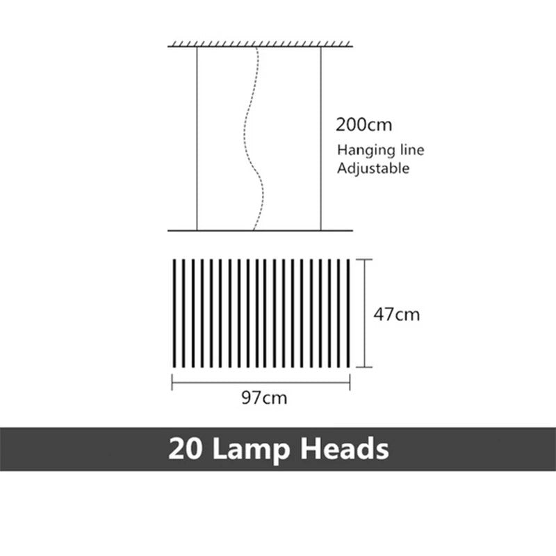 Quillbone Chandelier With Remote And Adjustable Bulbs