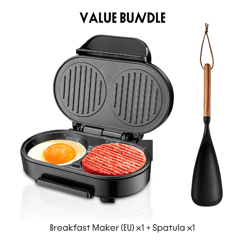 Twin Breakfast Maker With Nonstick Dual Plates 1.2 Kg
