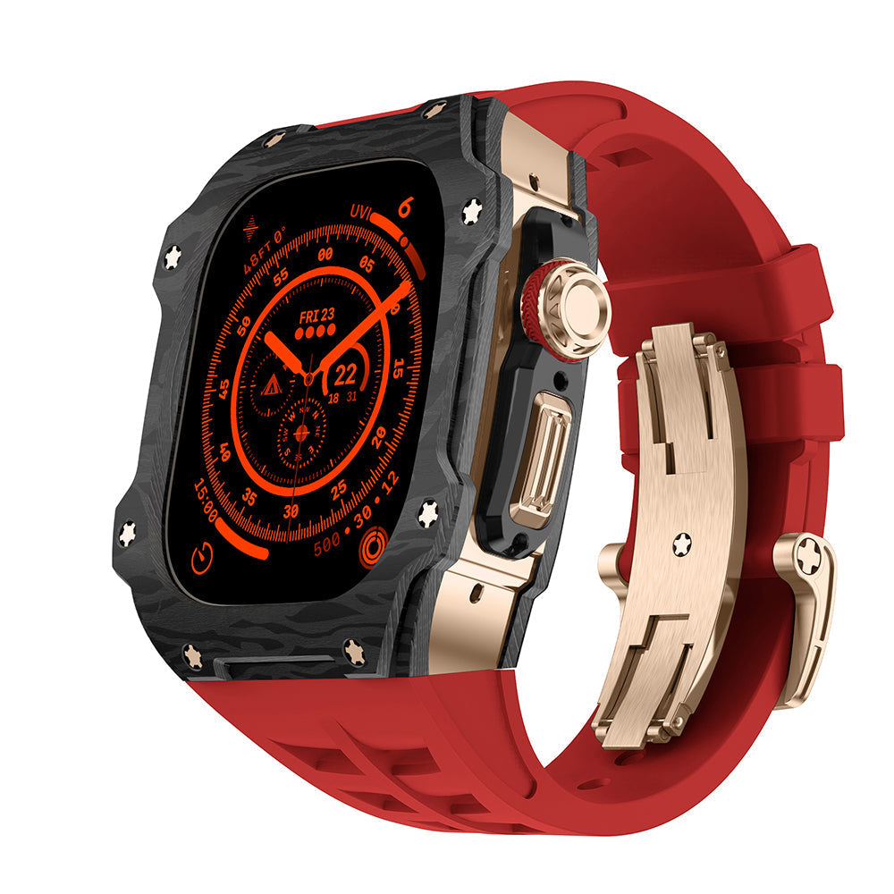 Apple Watch Ultra Case In Carbon Fiber RM7015 Titanium Edition