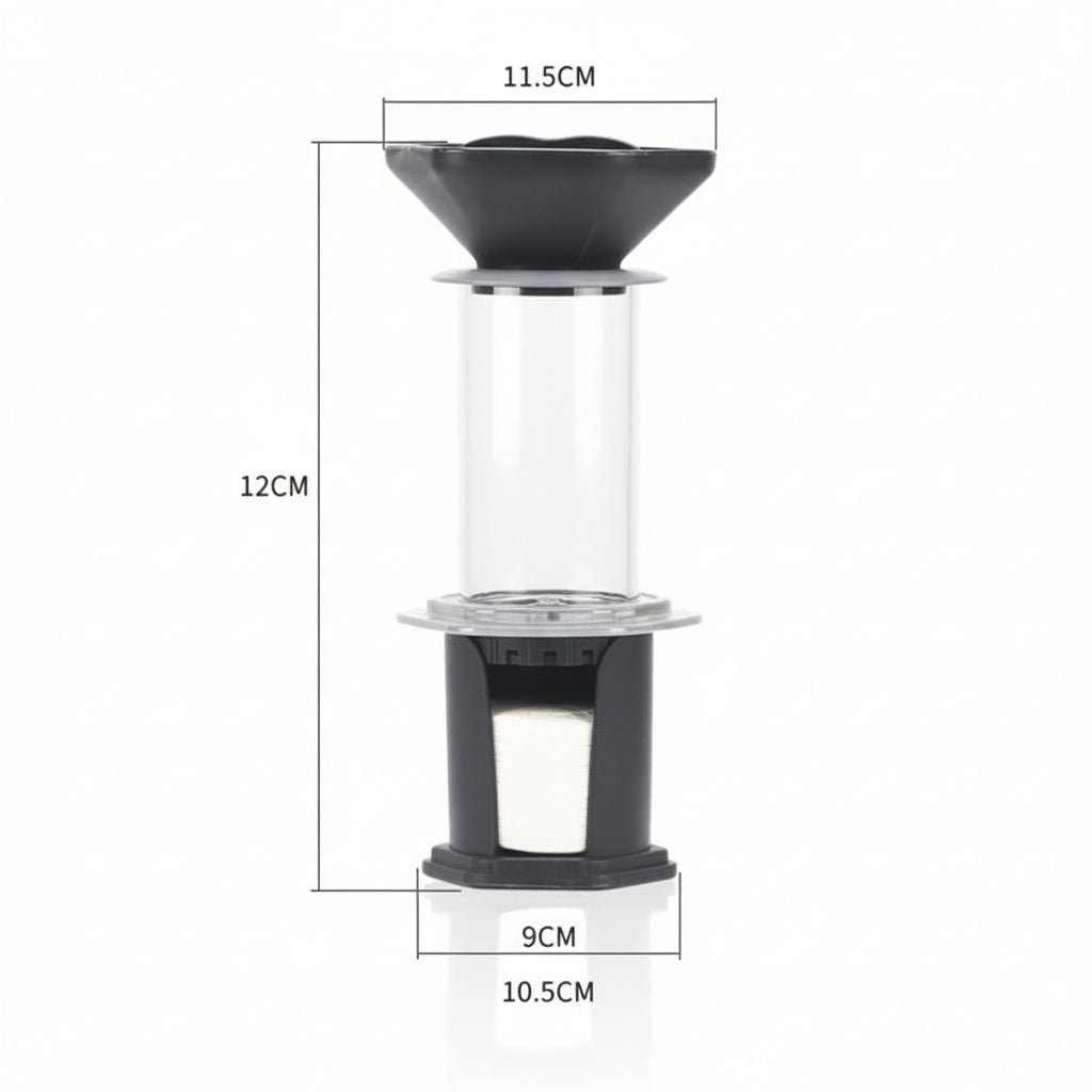 CHEFBUZZ Kaffebryggare Resefranskpress med Återanvändbart Filter