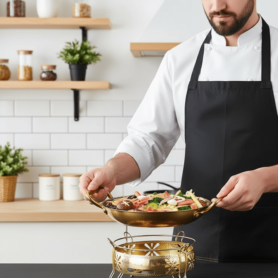 CHEFSTEEL Hammered Pot In Stainless Steel For Sauces And Versatile Cooking