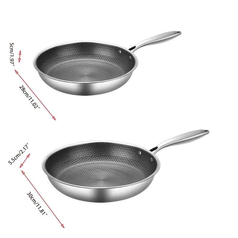 Pánev ChefSteel s nepřilnavým povrchem z nerezové oceli pro snadné vaření