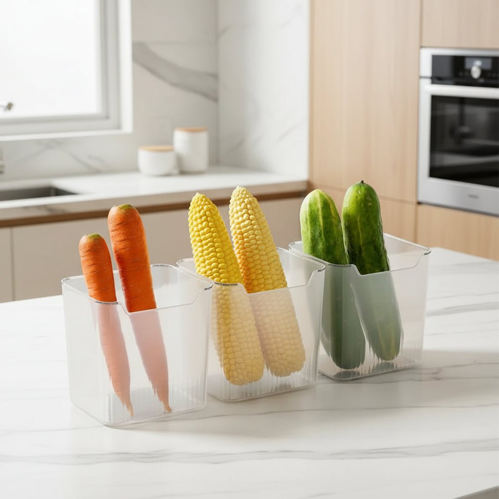 Boîtes transparentes CHILLKEEP pour réfrigérateur, pour un rangement ordonné des portes et étagères