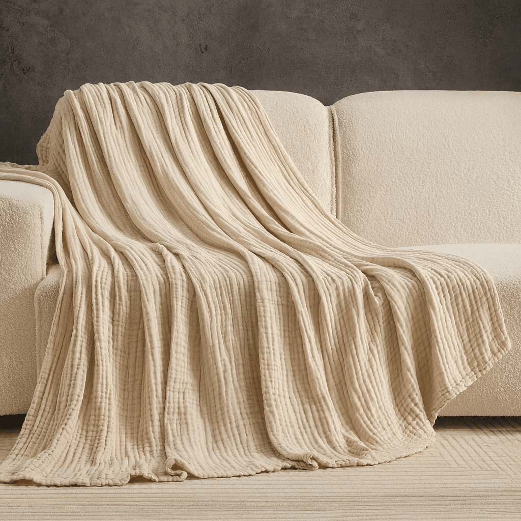 Chillné Cotton Blanket for Nighttime Breathable Comfort