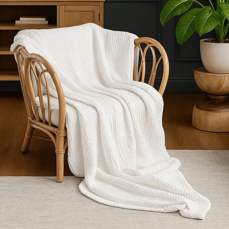 Chillné Cotton Blanket for Nighttime Breathable Comfort