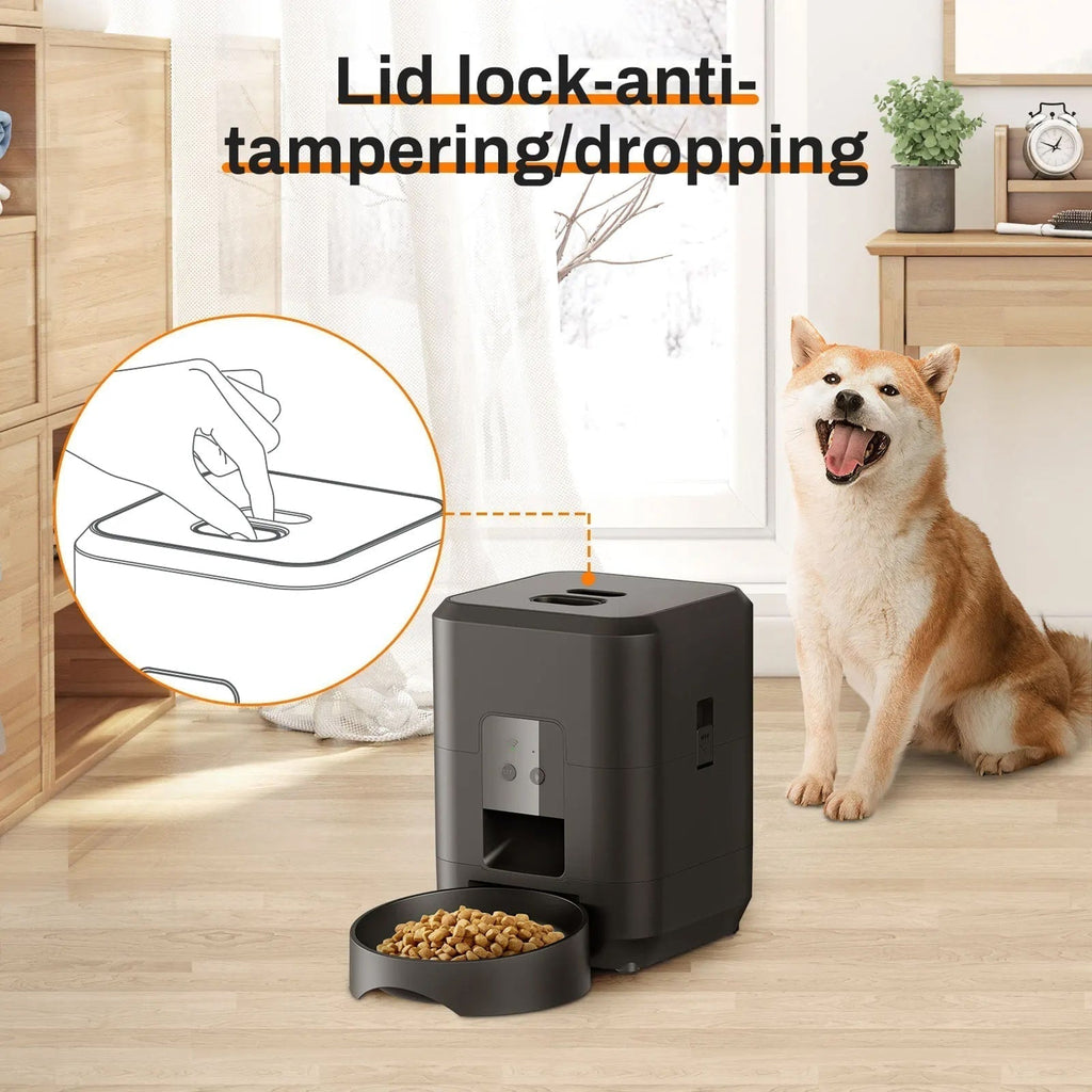 WiFi Smart Pet Feeder With Dual Power For Home Use