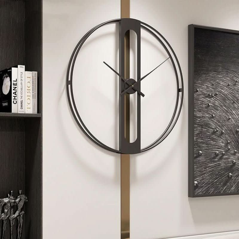 Chronolux 50cm zlaté a černé nástěnné hodiny moderní dekor