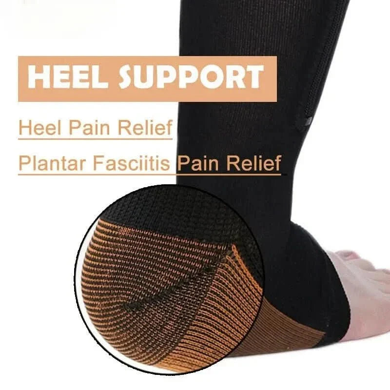 CIRCULOFLEX Open Toe Zip Compression Socks 20-30 mmHg