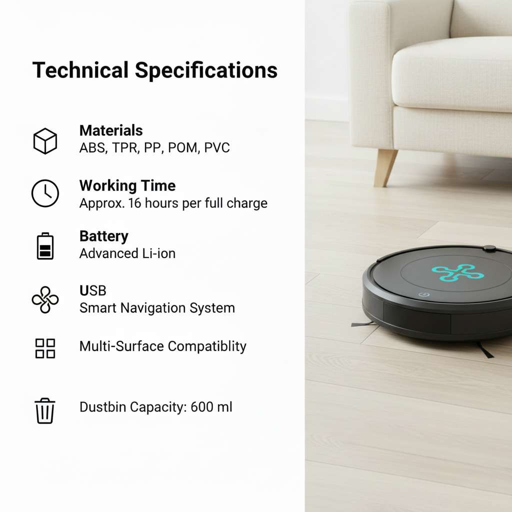 Cleanbot Všechno v Jednom Robot na Čištění Podlah s Vysáváním a Mopováním