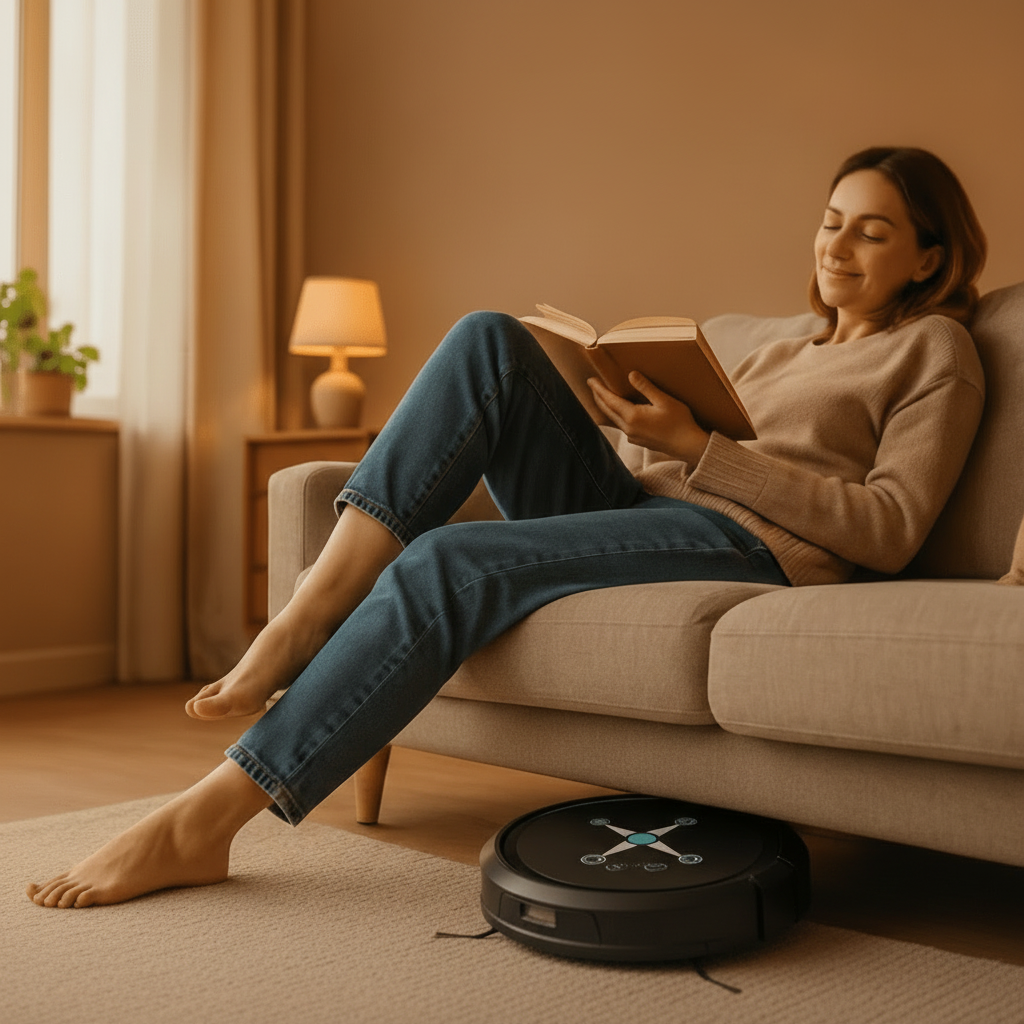 Cleanbot Všechno v Jednom Robot na Čištění Podlah s Vysáváním a Mopováním