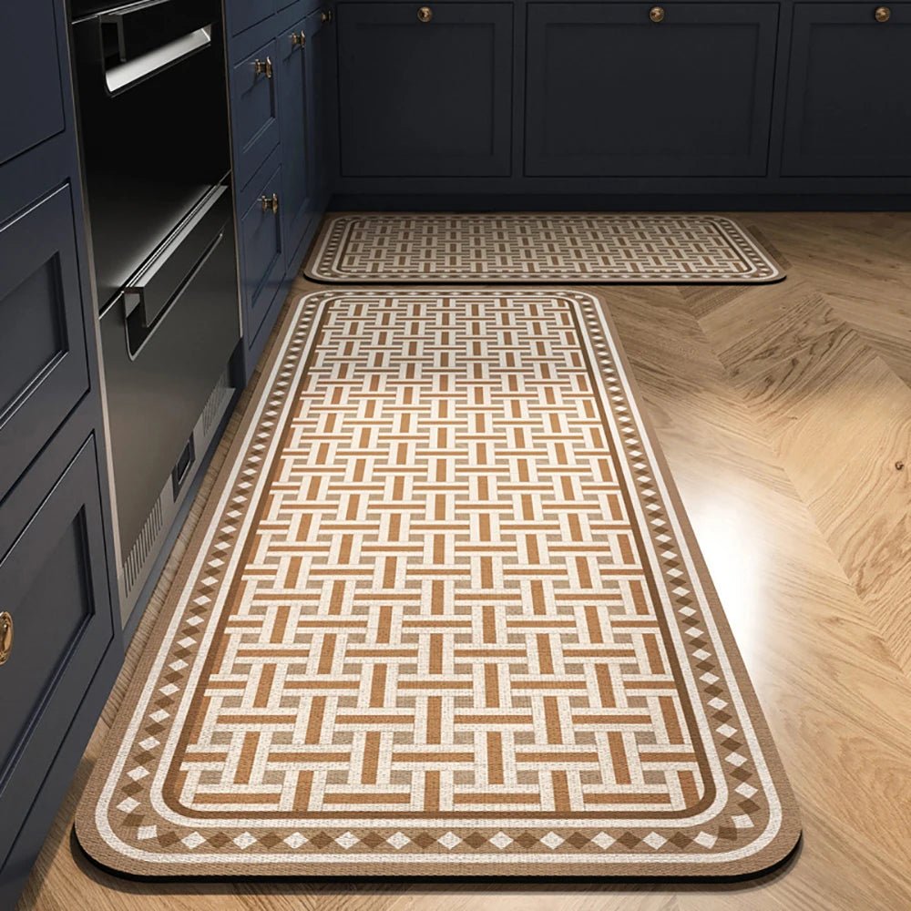 Cleanly SoftStep protiskluzová kuchyňská rohož s sametovým vzhledem pro elegantní domácí pohodlí