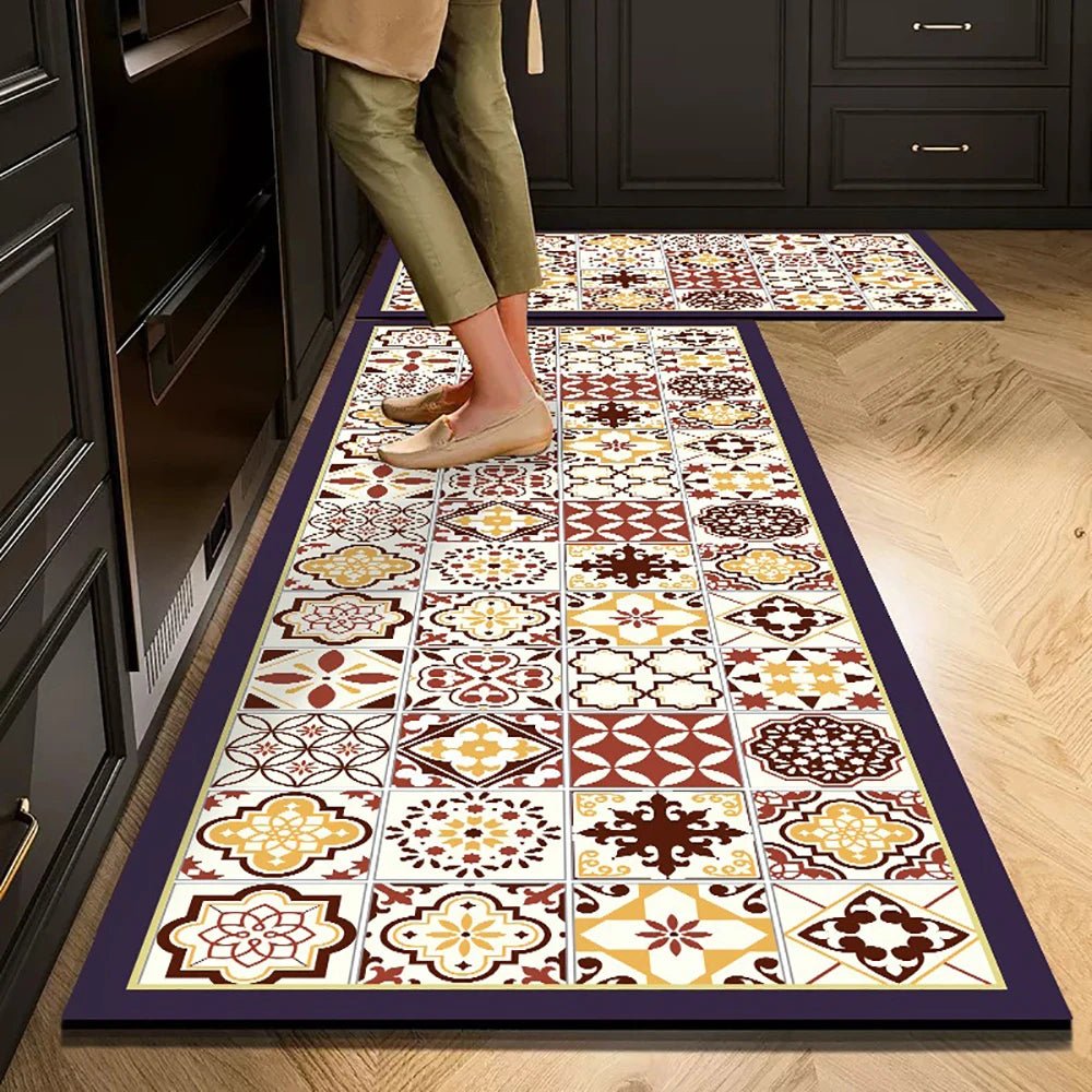 Cleanly SoftStep protiskluzová kuchyňská rohož s sametovým vzhledem pro elegantní domácí pohodlí