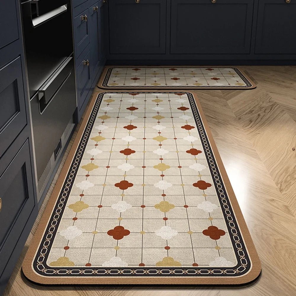 Cleanly SoftStep protiskluzová kuchyňská rohož s sametovým vzhledem pro elegantní domácí pohodlí