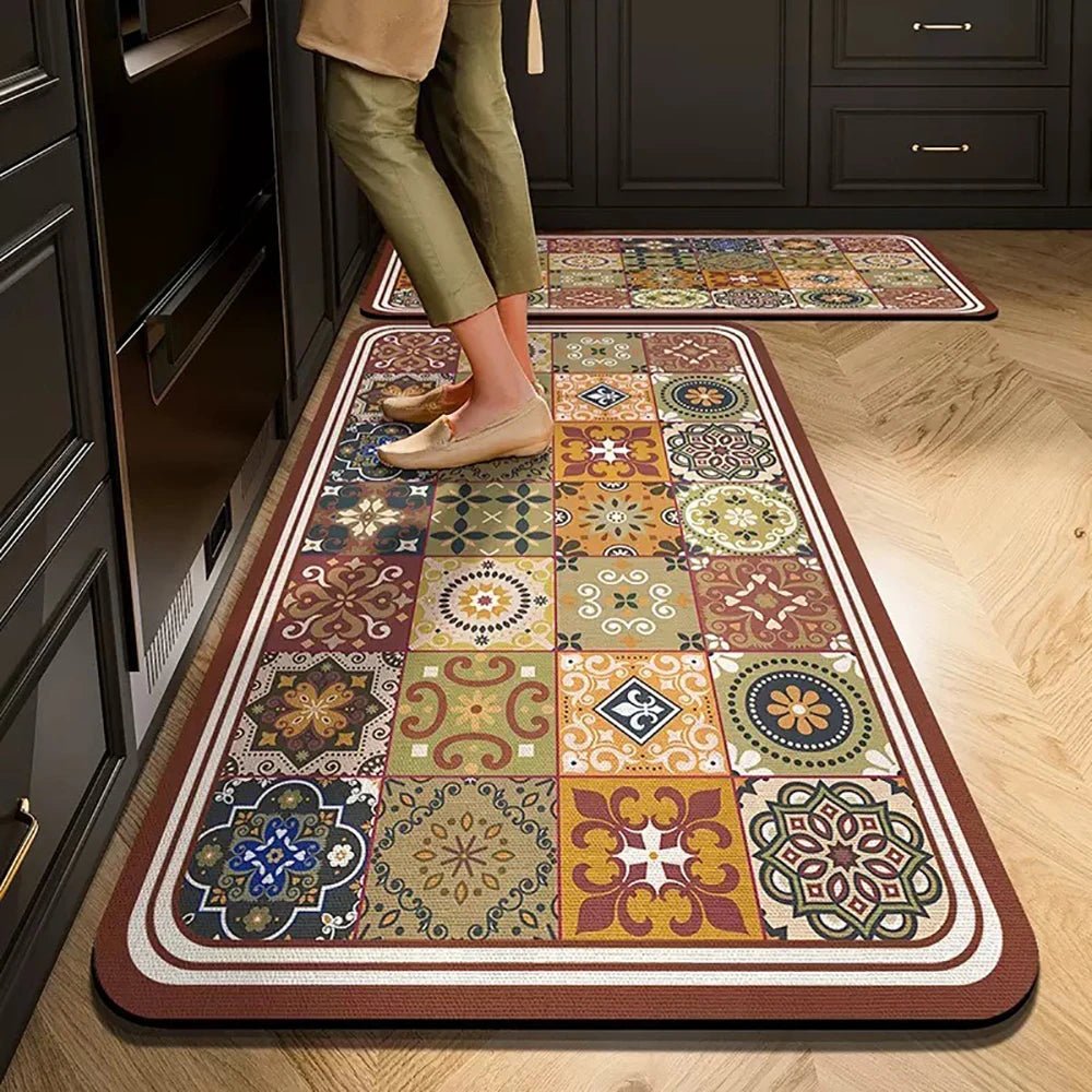 Cleanly SoftStep protiskluzová kuchyňská rohož s sametovým vzhledem pro elegantní domácí pohodlí