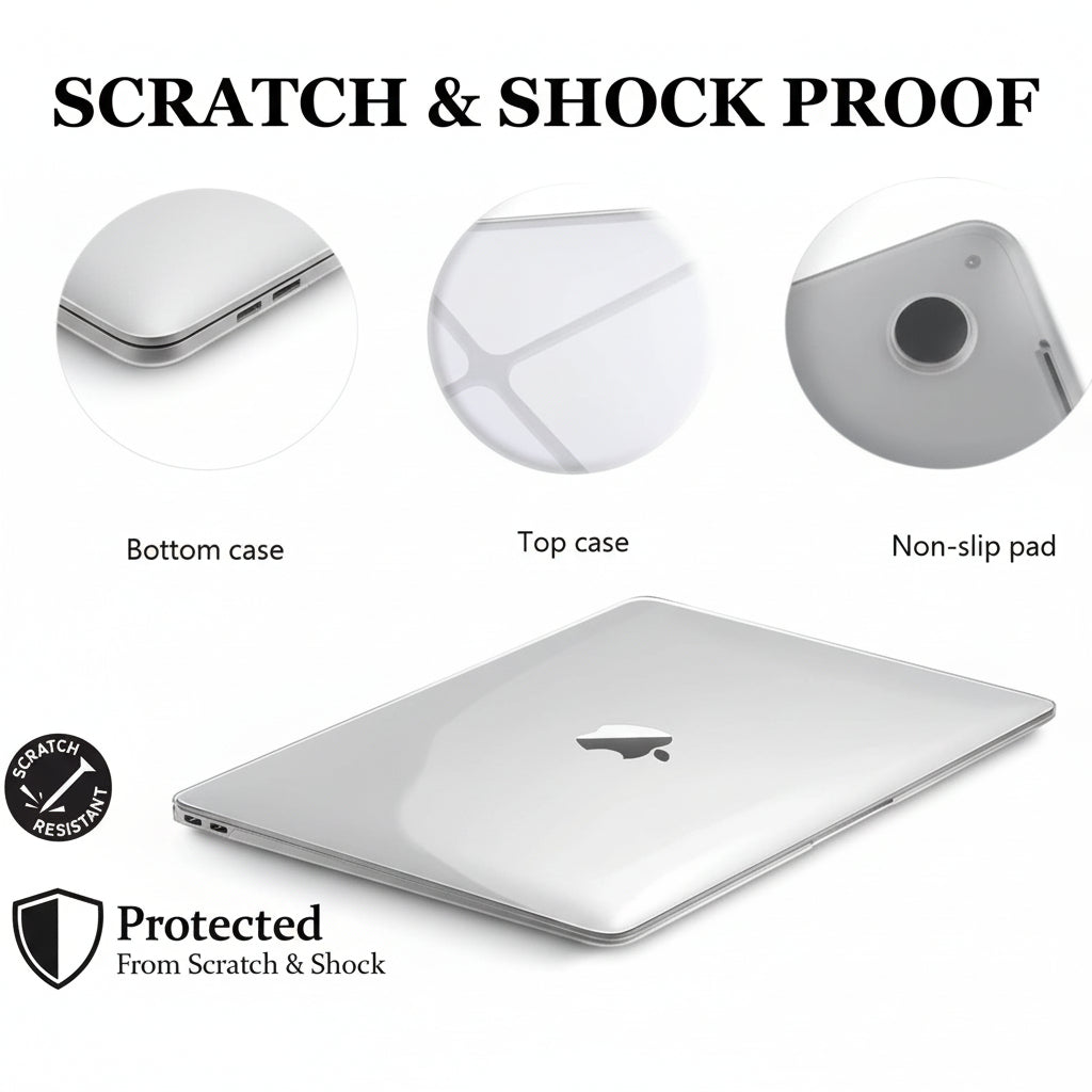 CLEARVAULT průhledný kryt na MacBook pro Air a Pro, odolná ochrana