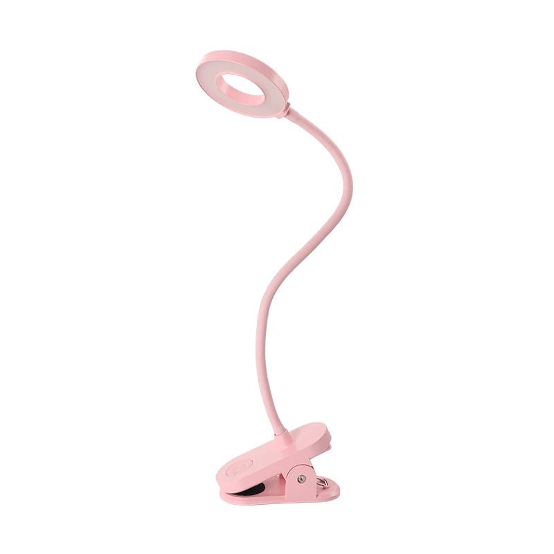 ClipGlow stmívatelná čtecí lampa s klipem, flexibilním krkem a USB LED