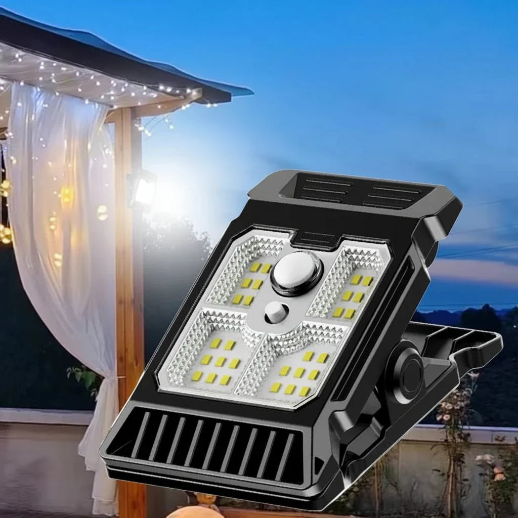 CLIPGLOW Outdoor Clip Light With Solar Power For Patio And Garden