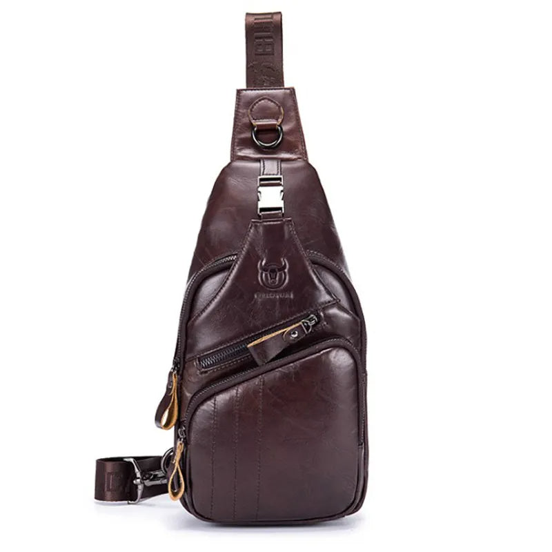 Herren Leder-Brusttasche für den täglichen Gebrauch
