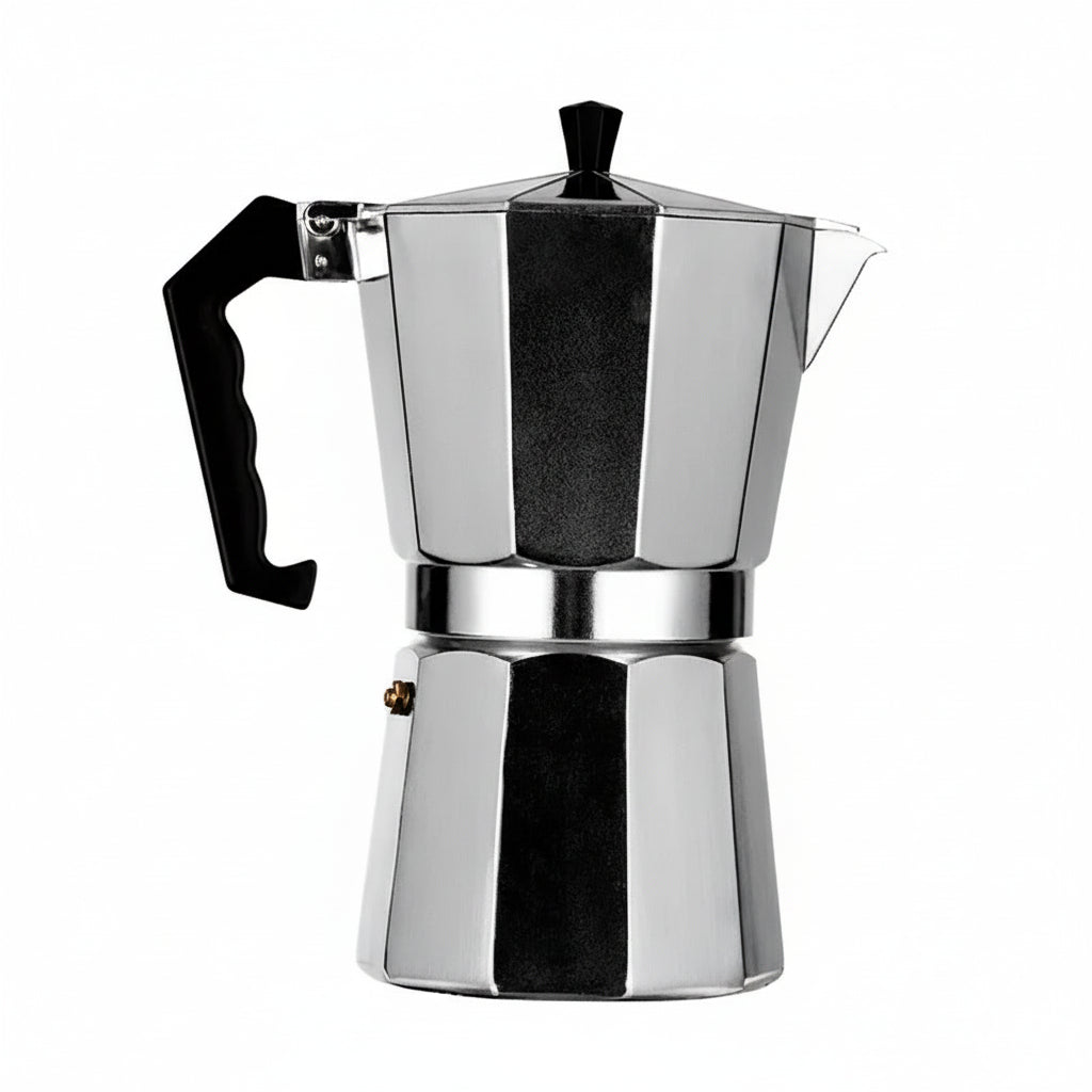 COFFEELORE espressomaskine i aluminium fra Italien til rig kaffe